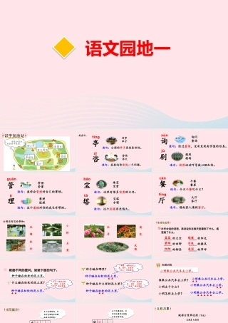 二年级语文下册 课文（一）语文园地一教学课件 新人教版-新人教版小学二年级下册语文课件