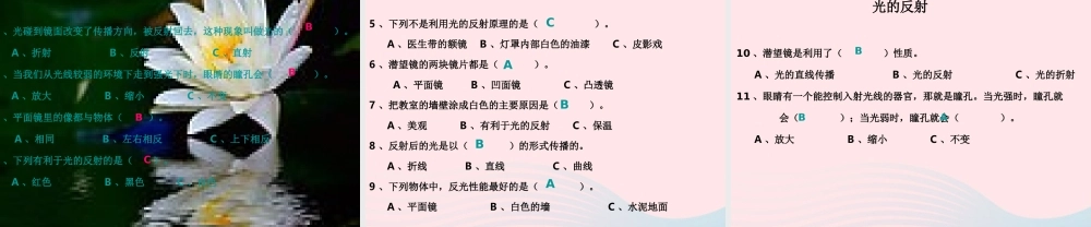 五年级科学上册 2.4《光的反射》课件（2） 教科版-教科版小学五年级上册自然科学课件