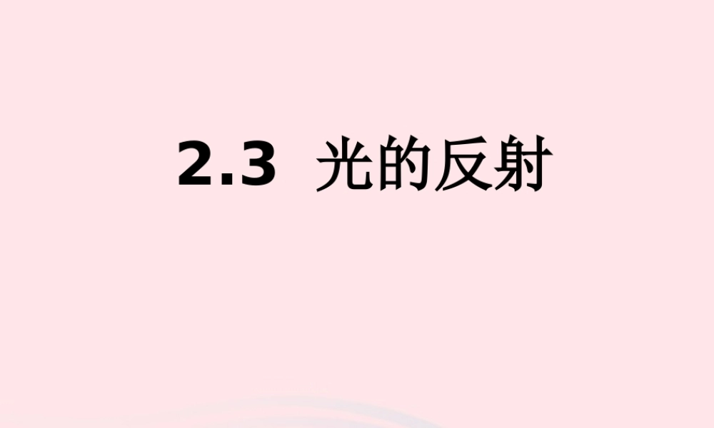 五年级科学上册 2.4《光的反射》课件（3） 教科版-教科版小学五年级上册自然科学课件