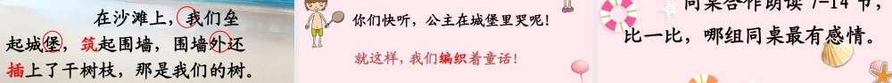 二年级语文下册 课文3 10 沙滩上的童话课堂教学课件 新人教版-新人教版小学二年级下册语文课件