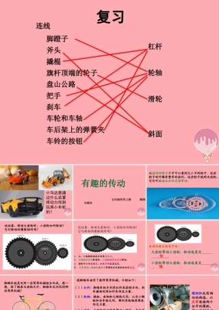 五年级科学上册 2.6 有趣的传动课件3 湘教版-湘教版小学五年级上册自然科学课件