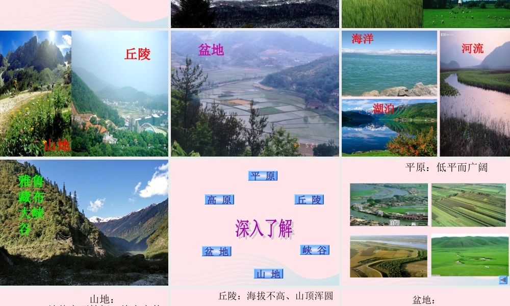 五年级科学上册 3.1《地球表面的地形》课件（1） 教科版-教科版小学五年级上册自然科学课件