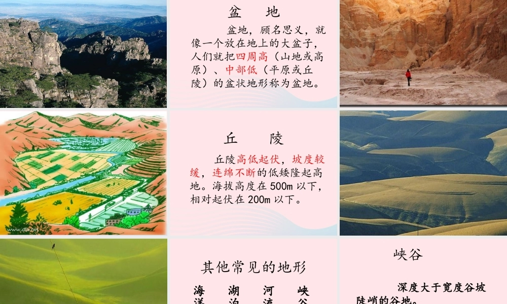 五年级科学上册 3.1《地球表面的地形》课件（2） 教科版-教科版小学五年级上册自然科学课件