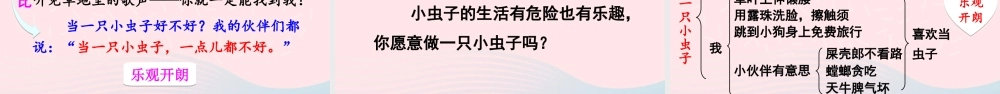 二年级语文下册 课文3 11《我是一只小虫子》教学课件 新人教版-新人教版小学二年级下册语文课件
