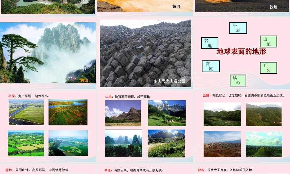 五年级科学上册 3.1《地球表面的地形》课件（3） 教科版-教科版小学五年级上册自然科学课件