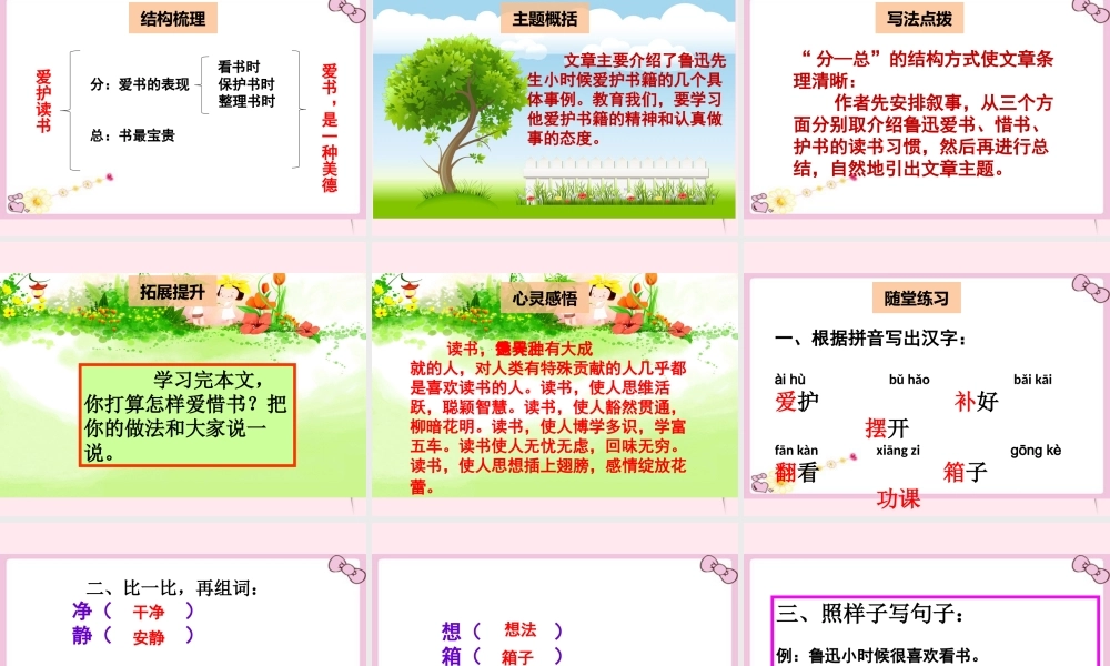 二年级语文下册 阅读九 第18课《爱护书籍》课件 教科版-教科版小学二年级下册语文课件