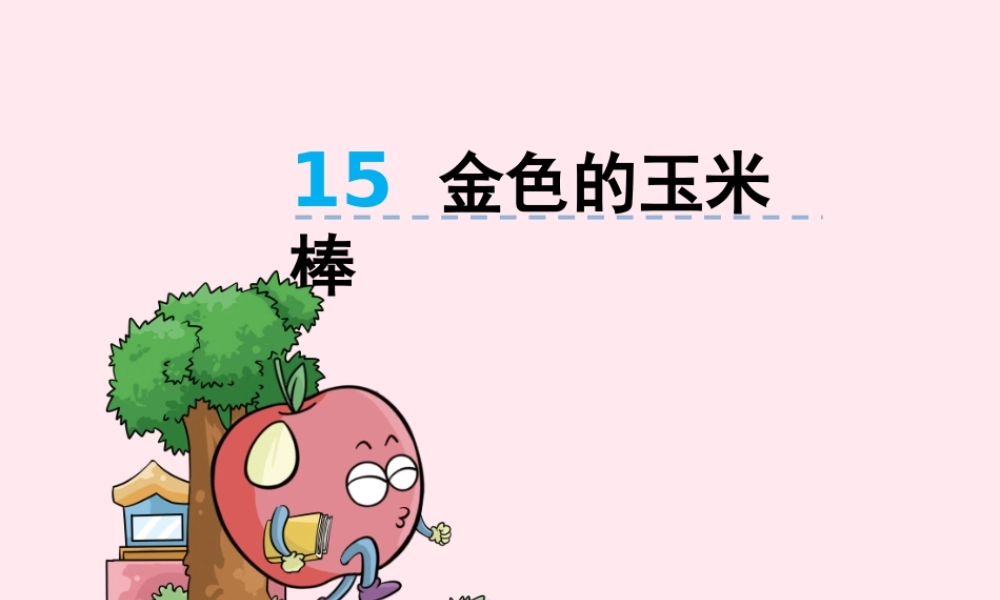 二年级语文下册 第七单元 第15课《金色的玉米棒》课件 湘教版-湘教版小学二年级下册语文课件