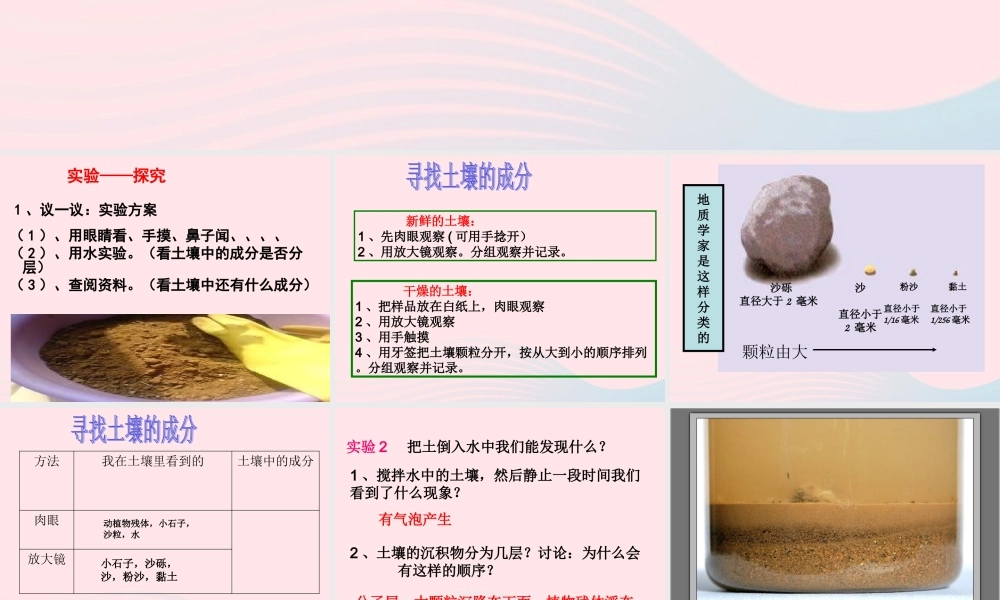 五年级科学上册 3.4《土壤中有什么》课件（1） 教科版-教科版小学五年级上册自然科学课件