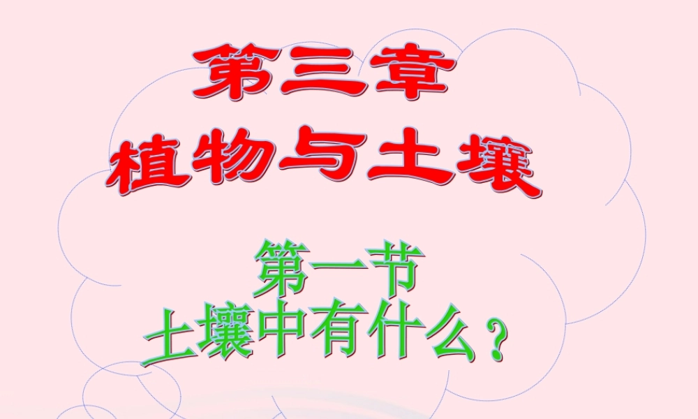 五年级科学上册 3.4《土壤中有什么》课件（3） 教科版-教科版小学五年级上册自然科学课件