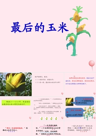 二年级语文下册 课文5 第14课《最后的玉米》课件 鄂教版-鄂教版小学二年级下册语文课件