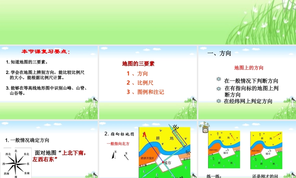 五年级科学上册 3.5 地图课件1 湘教版-湘教版小学五年级上册自然科学课件