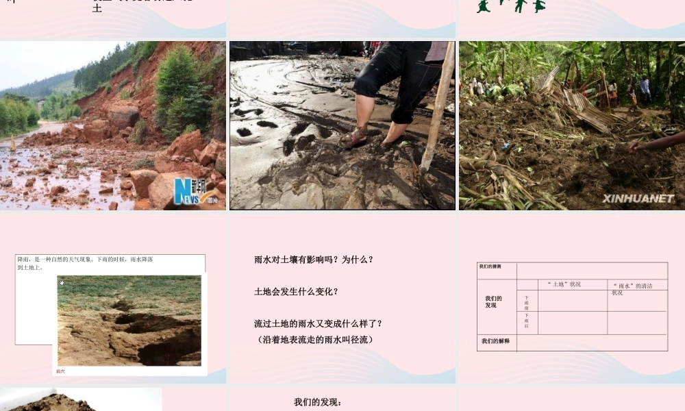 五年级科学上册 3.5《雨水对土地的侵蚀》课件（1） 教科版-教科版小学五年级上册自然科学课件