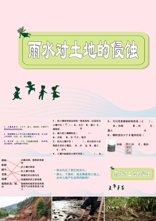 五年级科学上册 3.5《雨水对土地的侵蚀》课件（1） 教科版-教科版小学五年级上册自然科学课件