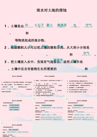 五年级科学上册 3.5《雨水对土地的侵蚀》课件（3） 教科版-教科版小学五年级上册自然科学课件