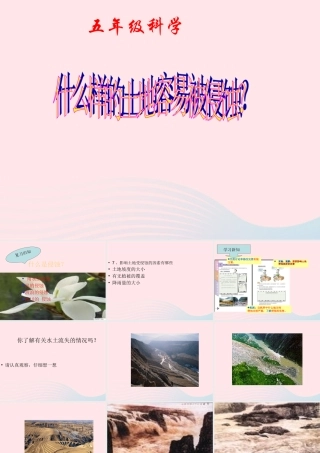 五年级科学上册 3.6《什么样的土地容易被侵蚀》课件（4） 教科版-教科版小学五年级上册自然科学课件