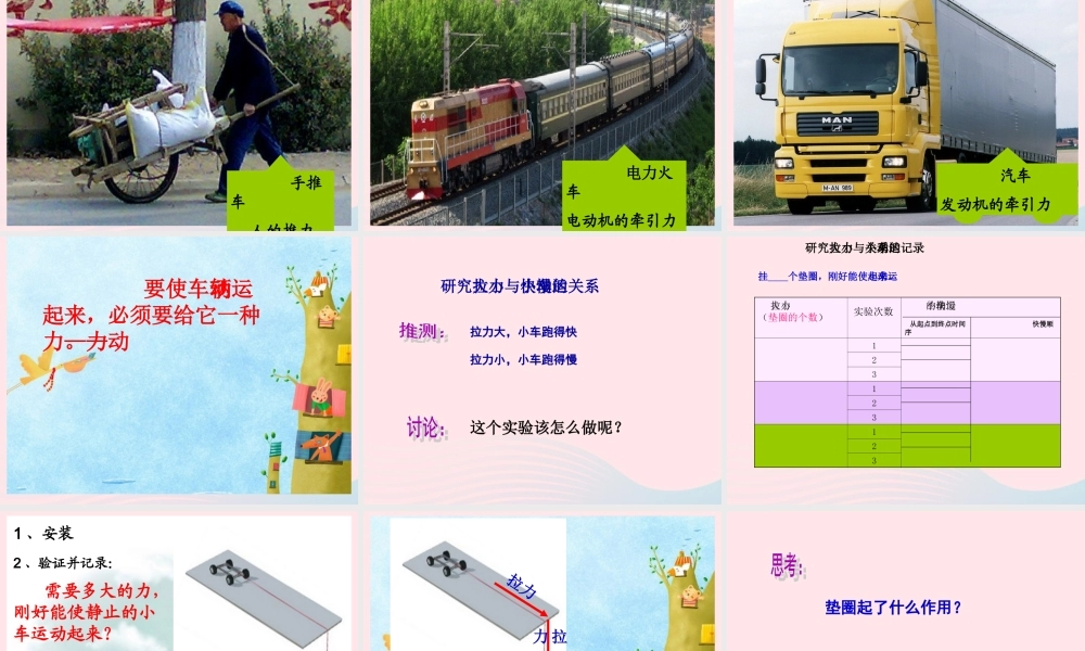 五年级科学上册 4.1《我们的小缆车》课件（1） 教科版-教科版小学五年级上册自然科学课件