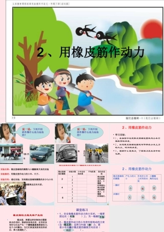 五年级科学上册 4.2《用橡皮筋作动力》课件（2） 教科版-教科版小学五年级上册自然科学课件