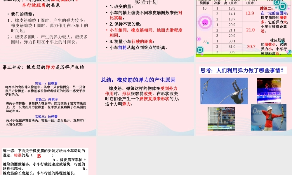五年级科学上册 4.2《用橡皮筋作动力》课件（4） 教科版-教科版小学五年级上册自然科学课件