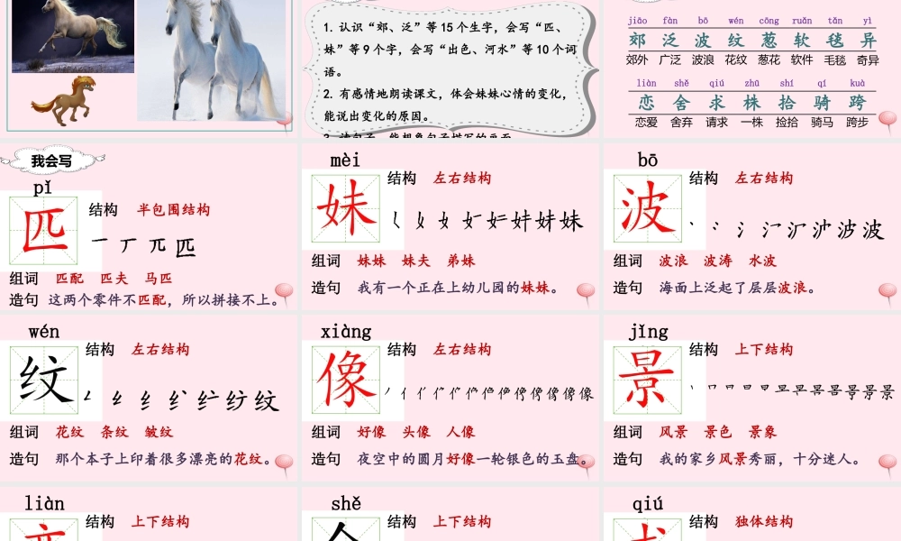 二年级语文下册 课文2 7 一匹出色的马课堂教学课件 新人教版-新人教版小学二年级下册语文课件