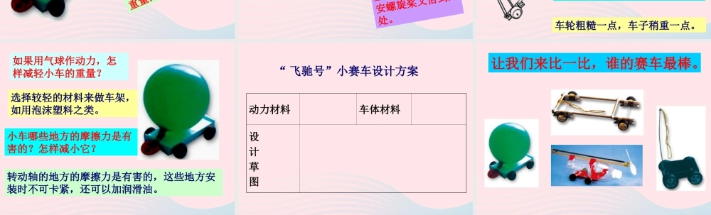 五年级科学上册 4.8《设计制作小赛车》课件（3） 教科版-教科版小学五年级上册自然科学课件