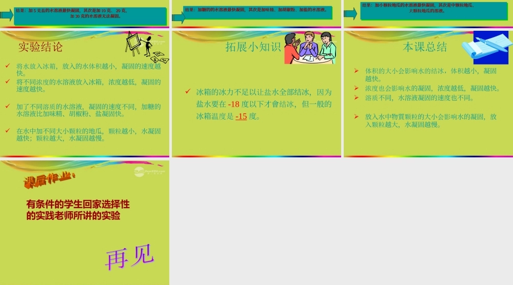 五年级科学上册 冰课件 首师大版