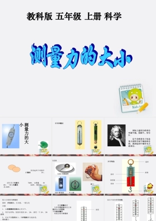 五年级科学上册 测量力的大小 2课件 教科版