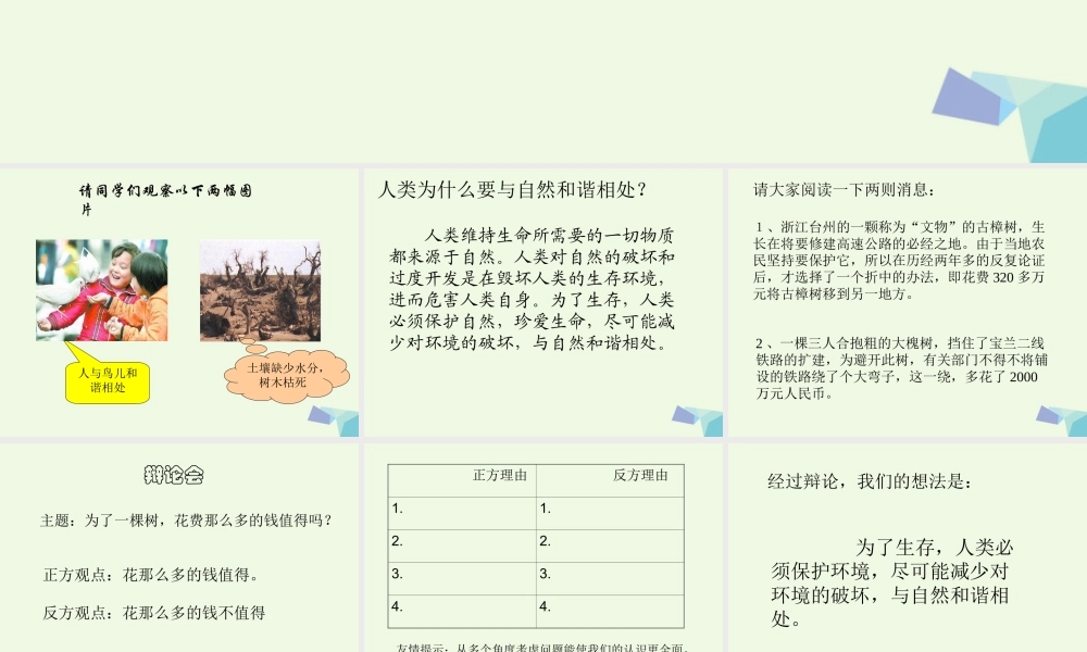 五年级科学上册 第12课 和谐相处课件3 冀教版-冀教版小学五年级上册自然科学课件