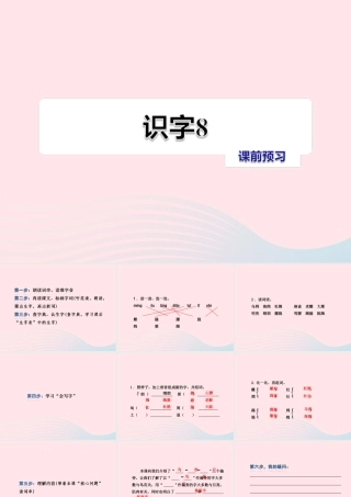 二年级语文下册 识字（二）《识字8》习题课件 苏教版课前预习课件