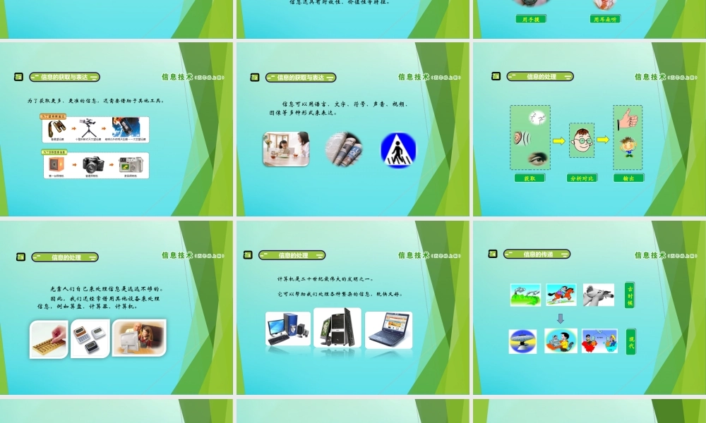 五年级信息技术上册 第1课 奇妙的信息世界课件 南方版-人教版小学五年级上册信息技术课件