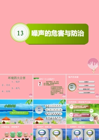 五年级科学上册 第13课 噪声的危害与防治课件3 青岛版-青岛版小学五年级上册自然科学课件