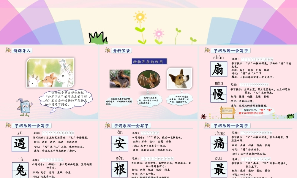 二年级语文下册 课文6 第19课《大象的耳朵》课件 新人教版-新人教版小学二年级下册语文课件
