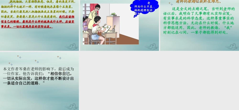 二年级语文下册 第五单元 课文4 13 画杨桃教学课件 新人教版-新人教版小学二年级下册语文课件