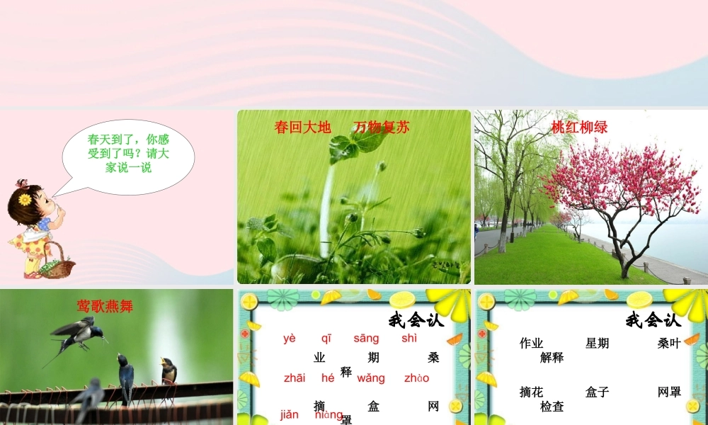 二年级语文下册 第一单元 第3课《有趣的作业》课件2 语文S版-语文S版小学二年级下册语文课件