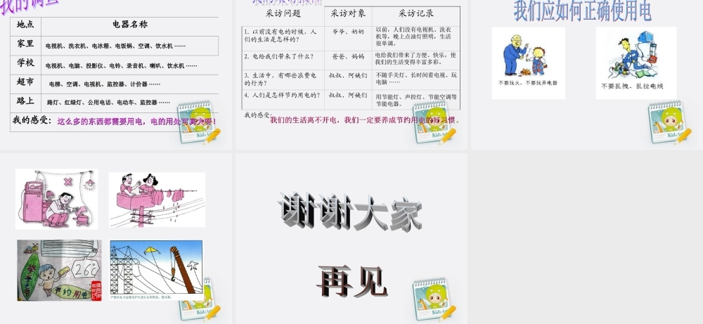 五年级科学上册 电与生活 1课件 苏教版