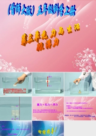 五年级科学上册 浮力课件 首师大版
