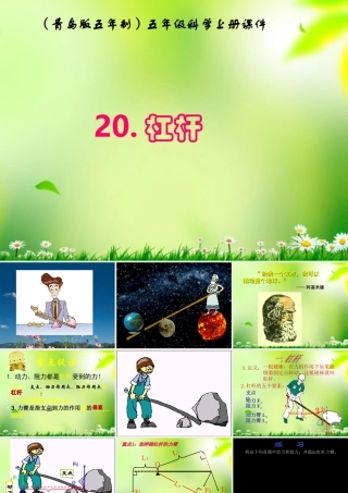 五年级科学上册 杠杆 3课件 青岛版