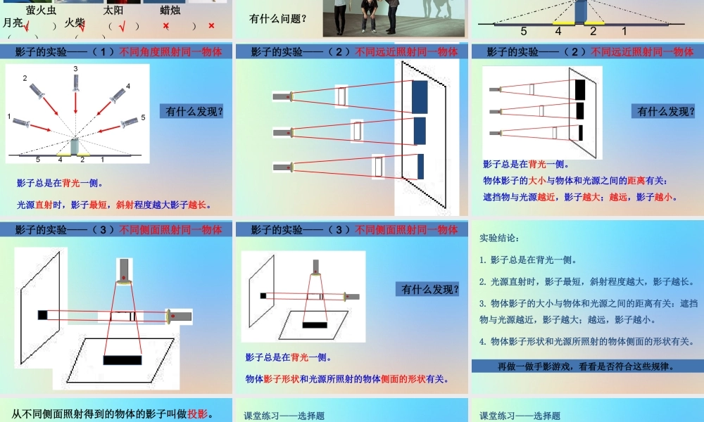 五年级科学上册 光 1光和影课件 教科版-教科版小学五年级上册自然科学课件