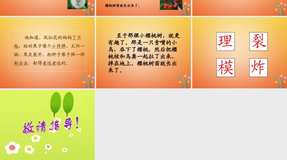 二年级语文下册 课文4 16 骑“白马”的苍耳教学课件 西师大版-西师大版小学二年级下册语文课件