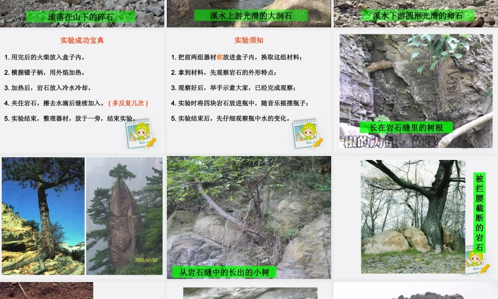 五年级科学上册 坚硬的岩石会改变模样吗 2课件 教科版