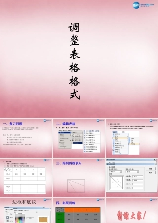 五年级信息技术上册 第13课 调整表格课件1 辽师大版（三起）（三起）