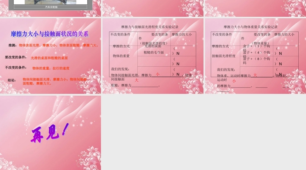 五年级科学上册 摩擦力课件 首师大版