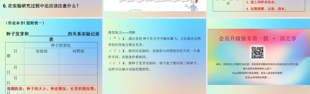 五年级科学上册 生物与环境 1种子发芽实验生物与环境课件 教科版-教科版小学五年级上册自然科学课件