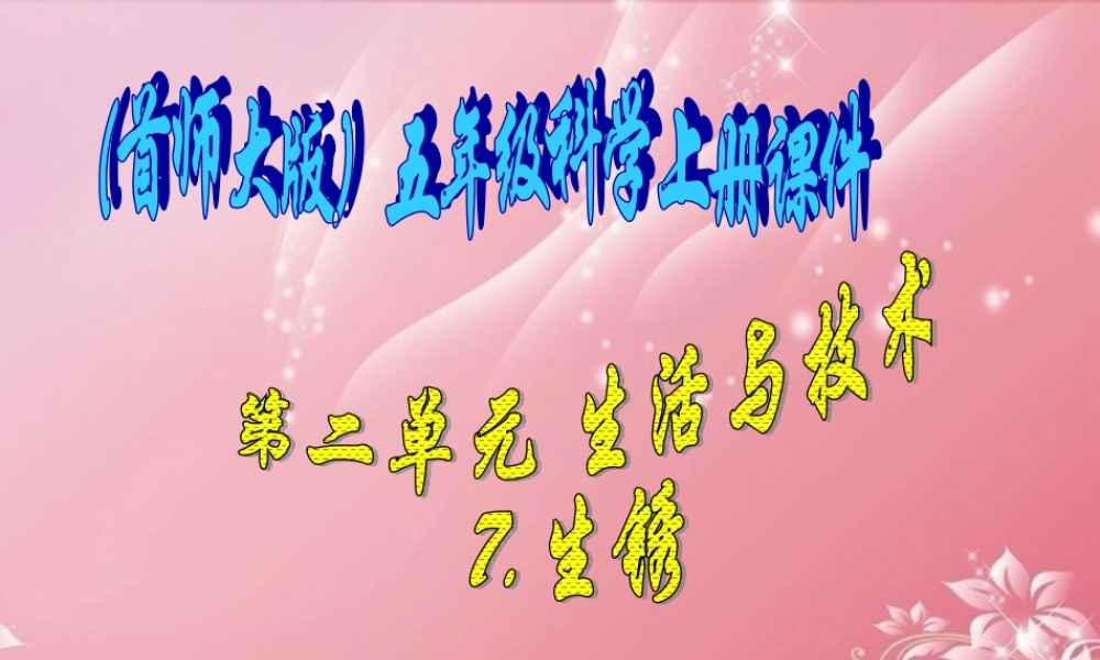 五年级科学上册 生锈 1课件 首师大版