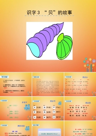 二年级语文下册 识字3“贝”的故事课件2 新人教版-新人教版小学二年级下册语文课件
