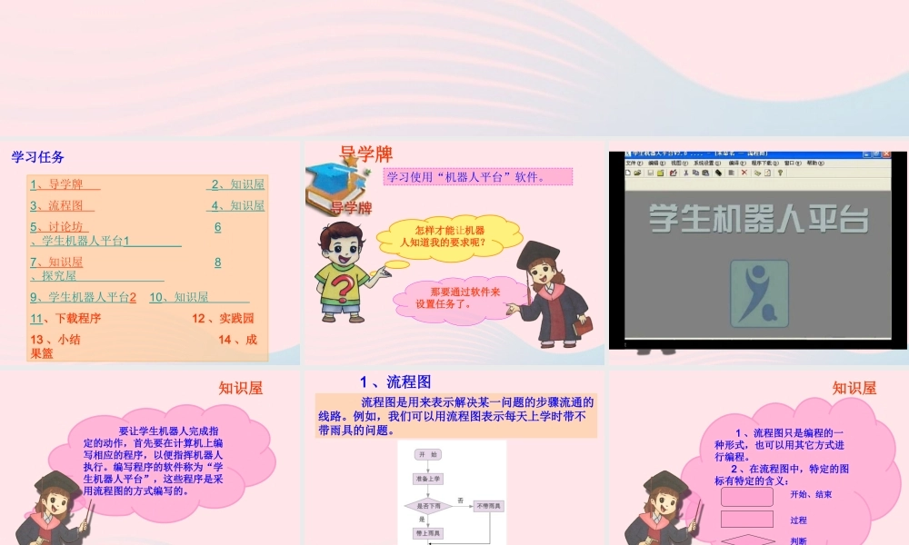 五年级信息技术上册 第16课《机器人平台》课件 苏科版-苏科版小学五年级上册信息技术课件