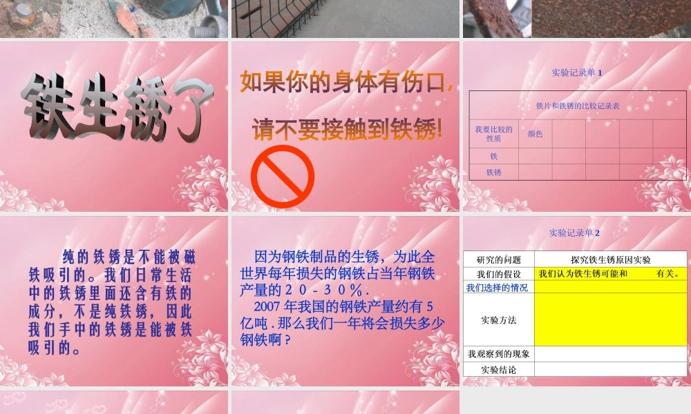 五年级科学上册 生锈 2课件 首师大版