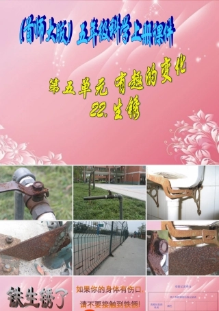 五年级科学上册 生锈 2课件 首师大版