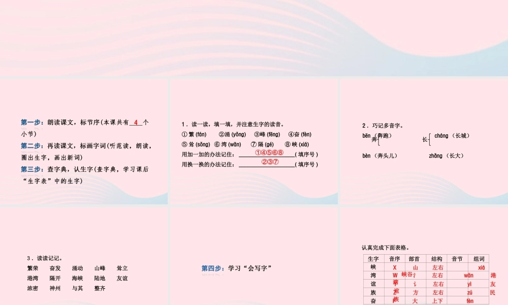 二年级语文下册 识字 1 神州谣习题课件 新人教版-新人教版小学二年级下册语文课件