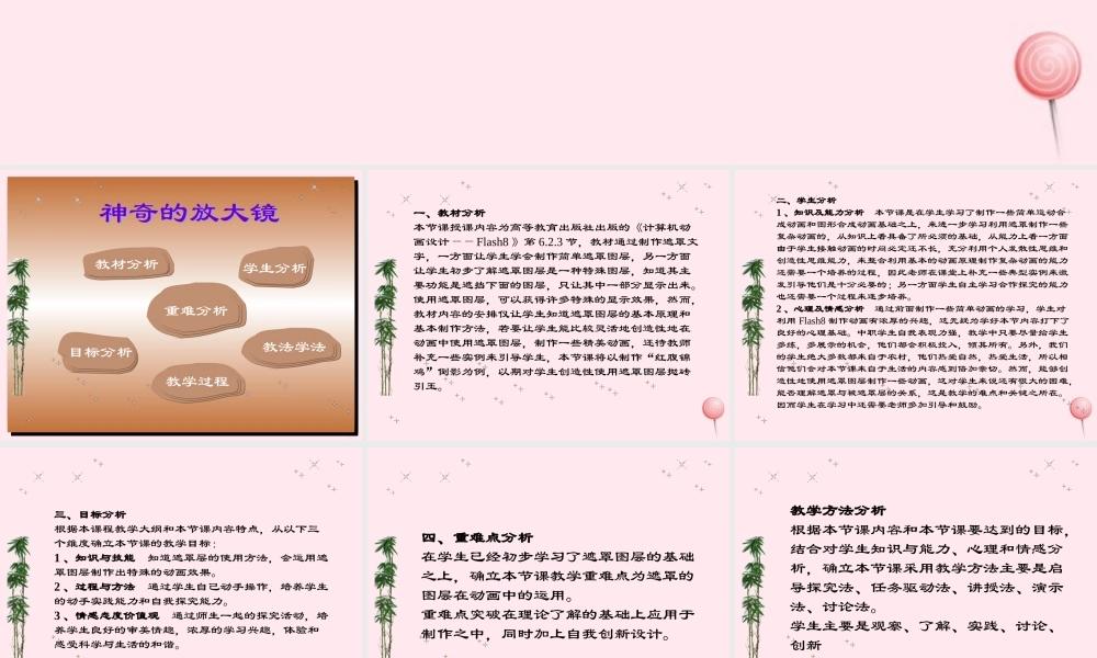 五年级信息技术上册 第七课《神奇的放大镜》课件 冀教版-冀教版小学五年级上册信息技术课件
