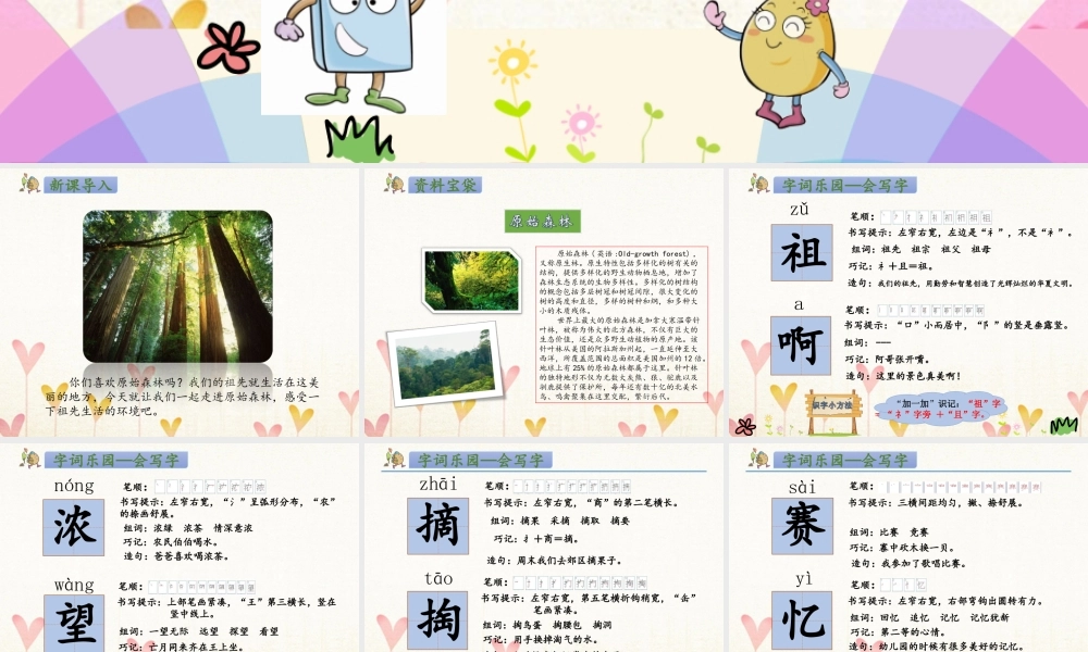 二年级语文下册 课文7 23 祖先的摇篮课件1 新人教版-新人教版小学二年级下册语文课件